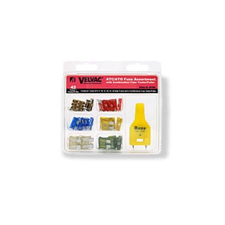 Velvac Atc/Ato Fuse Assortment W/Tester 091254